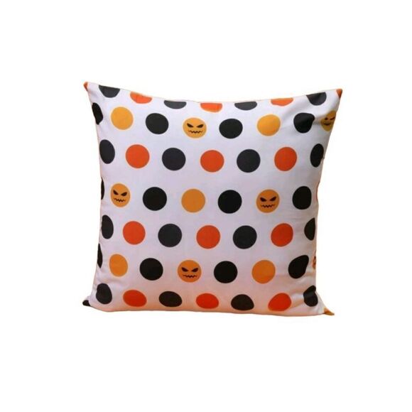 Other - Halloween Polka Dot Pillow Cover
